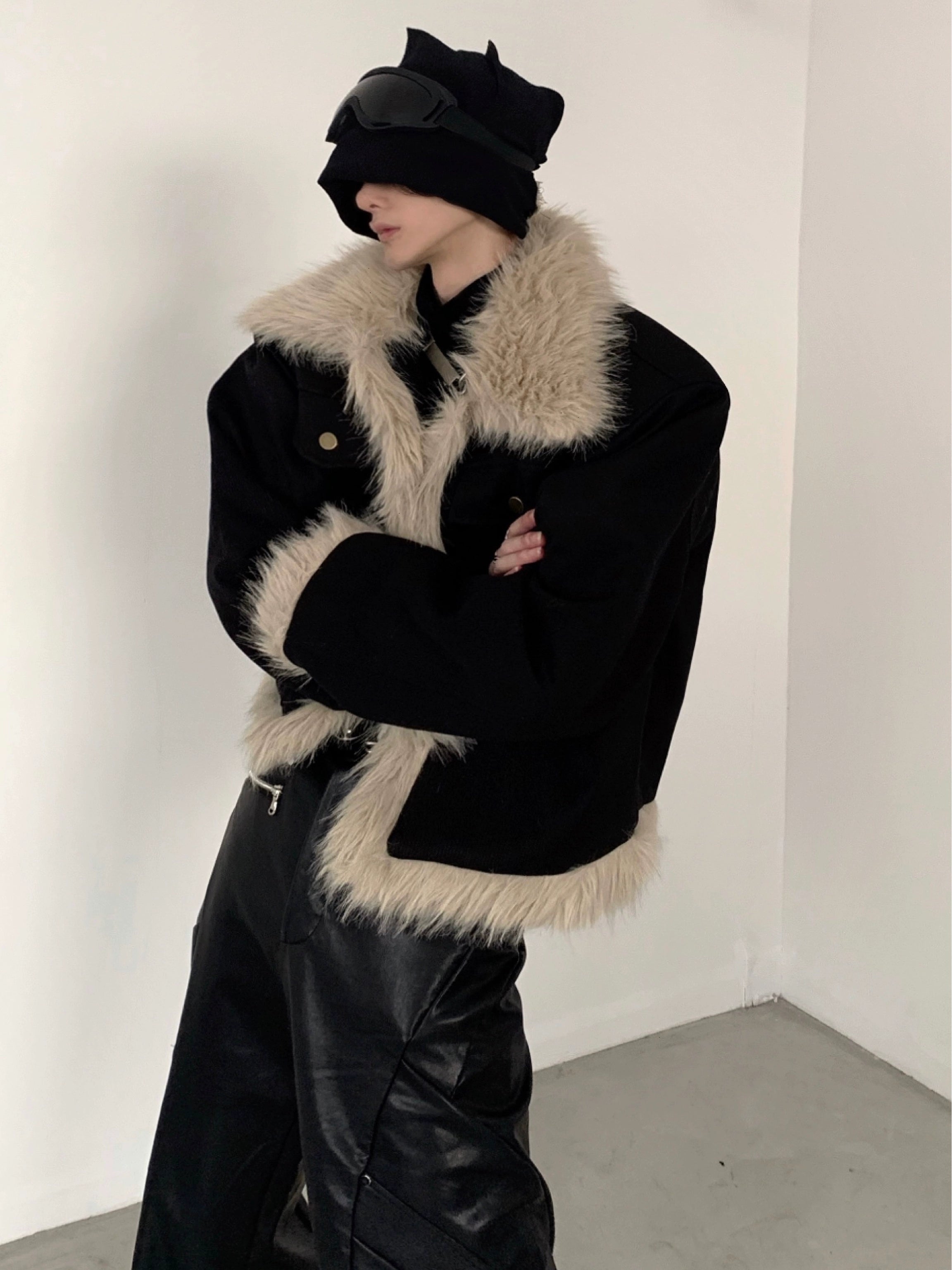 【23s December.】Retro Fur Collar Design Jacket-IYAMIUIO