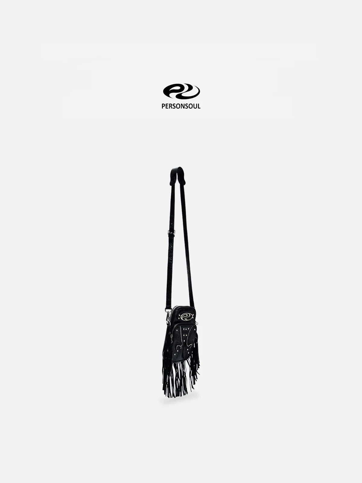 Personsoul Fringe Leather Cell Phone Bag-IYAMIUIO