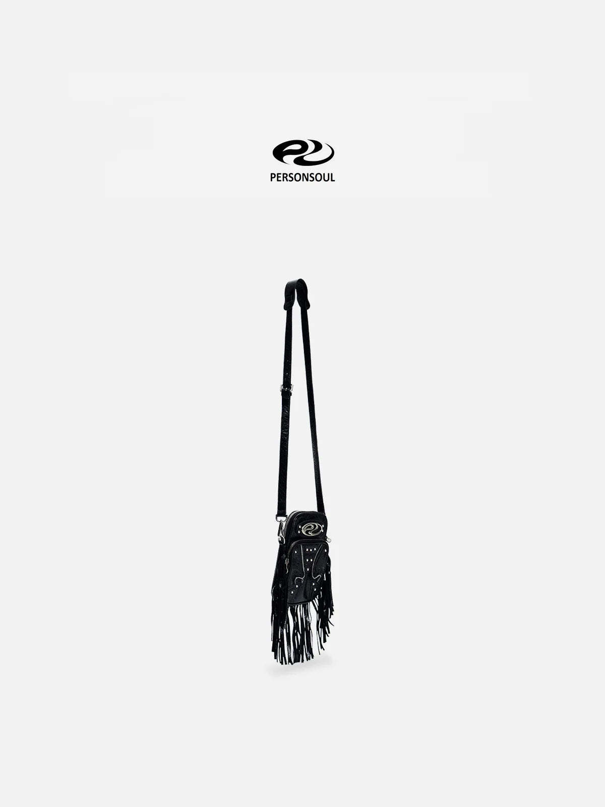 Personsoul Fringe Leather Cell Phone Bag-IYAMIUIO