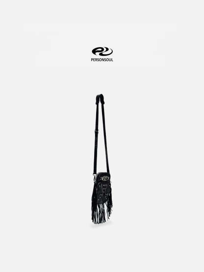 Personsoul Fringe Leather Cell Phone Bag-IYAMIUIO