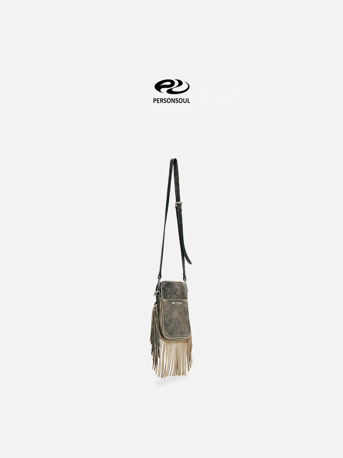 Personsoul Fringe Leather Cell Phone Bag-IYAMIUIO