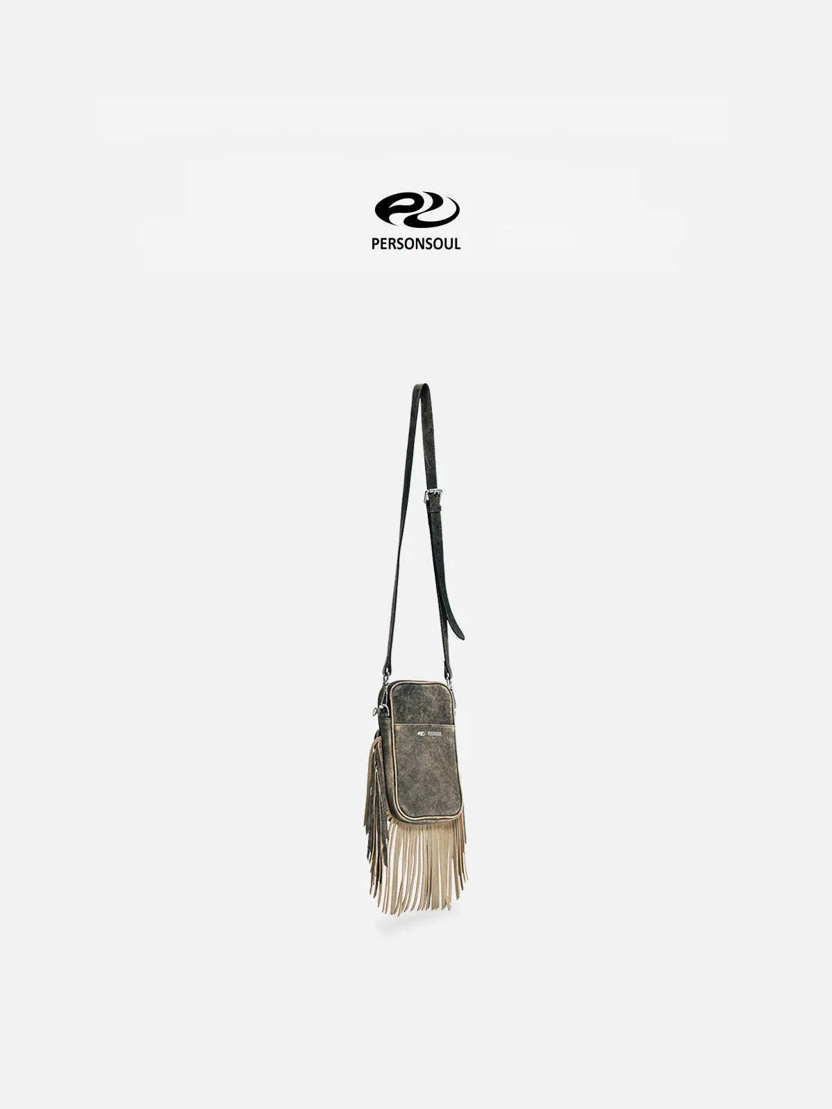 Personsoul Fringe Leather Cell Phone Bag-IYAMIUIO
