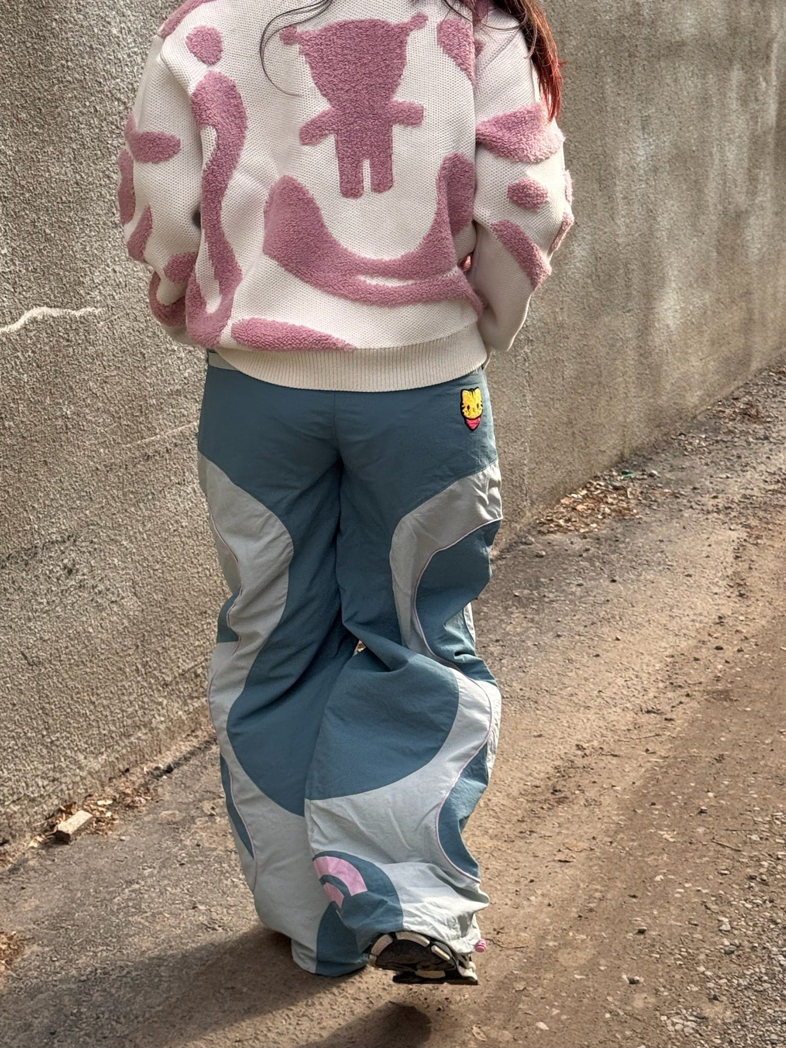 "WHY ME?" Parachute Pants-IYAMIUIO