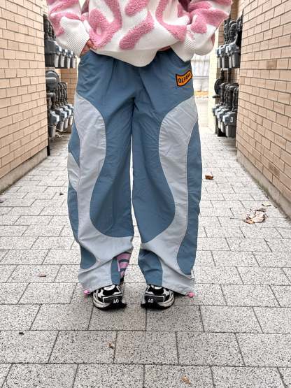 "WHY ME?" Parachute Pants-IYAMIUIO