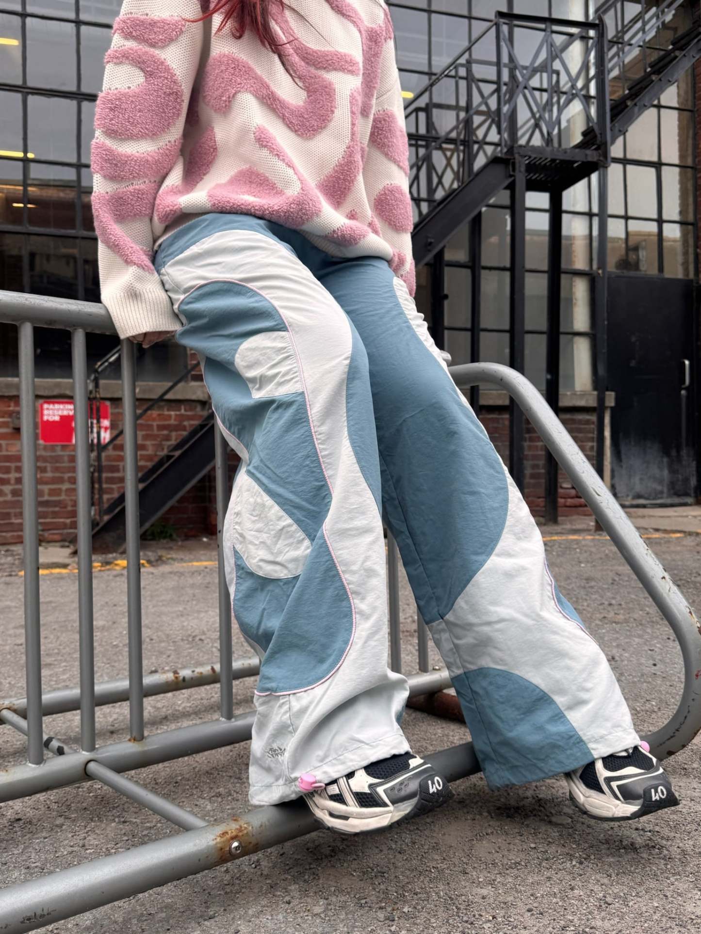 "WHY ME?" Parachute Pants-IYAMIUIO