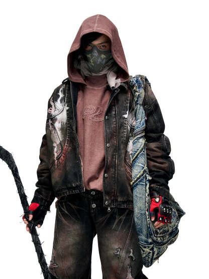 Scarlet Denim Jacket (only 60 pieces)-IYAMIUIO