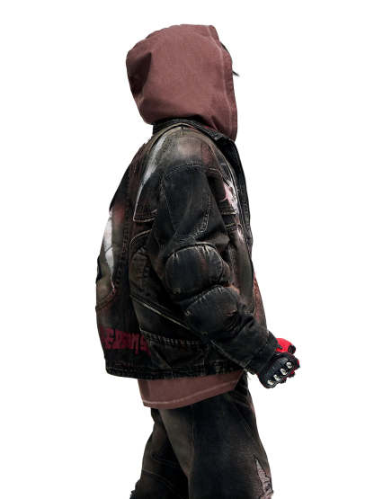 Scarlet Denim Jacket (only 60 pieces)-IYAMIUIO