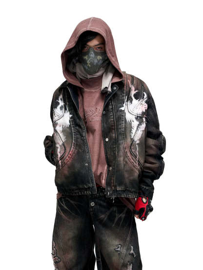 Scarlet Denim Jacket (only 60 pieces)-IYAMIUIO