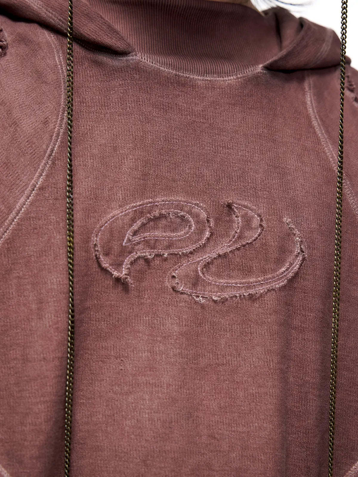 Deconstructed Hoodies with Gradient Wash-IYAMIUIO