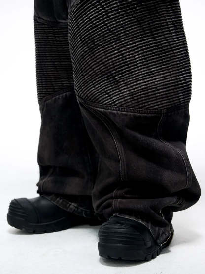 Temperature-Reactive Curved Jeans with Bag Set-IYAMIUIO