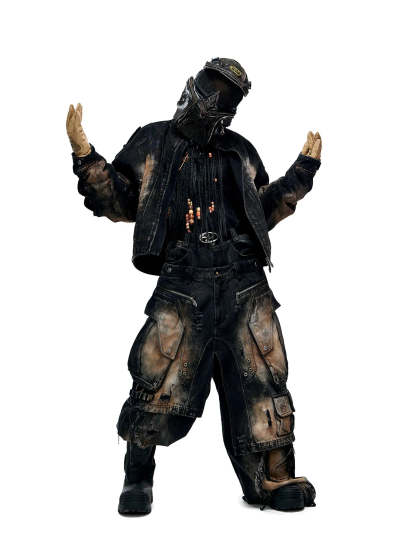 Dirty Wash Denim Jacket (only 60 pieces)-IYAMIUIO