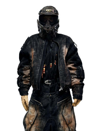 Dirty Wash Denim Jacket (only 60 pieces)-IYAMIUIO