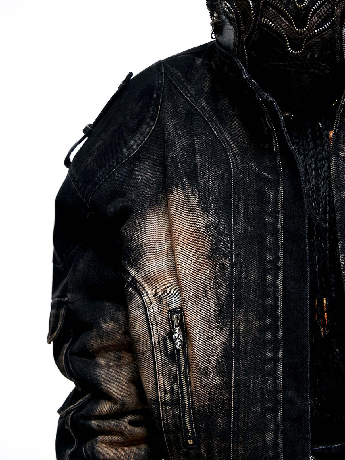 Dirty Wash Denim Jacket (only 60 pieces)-IYAMIUIO