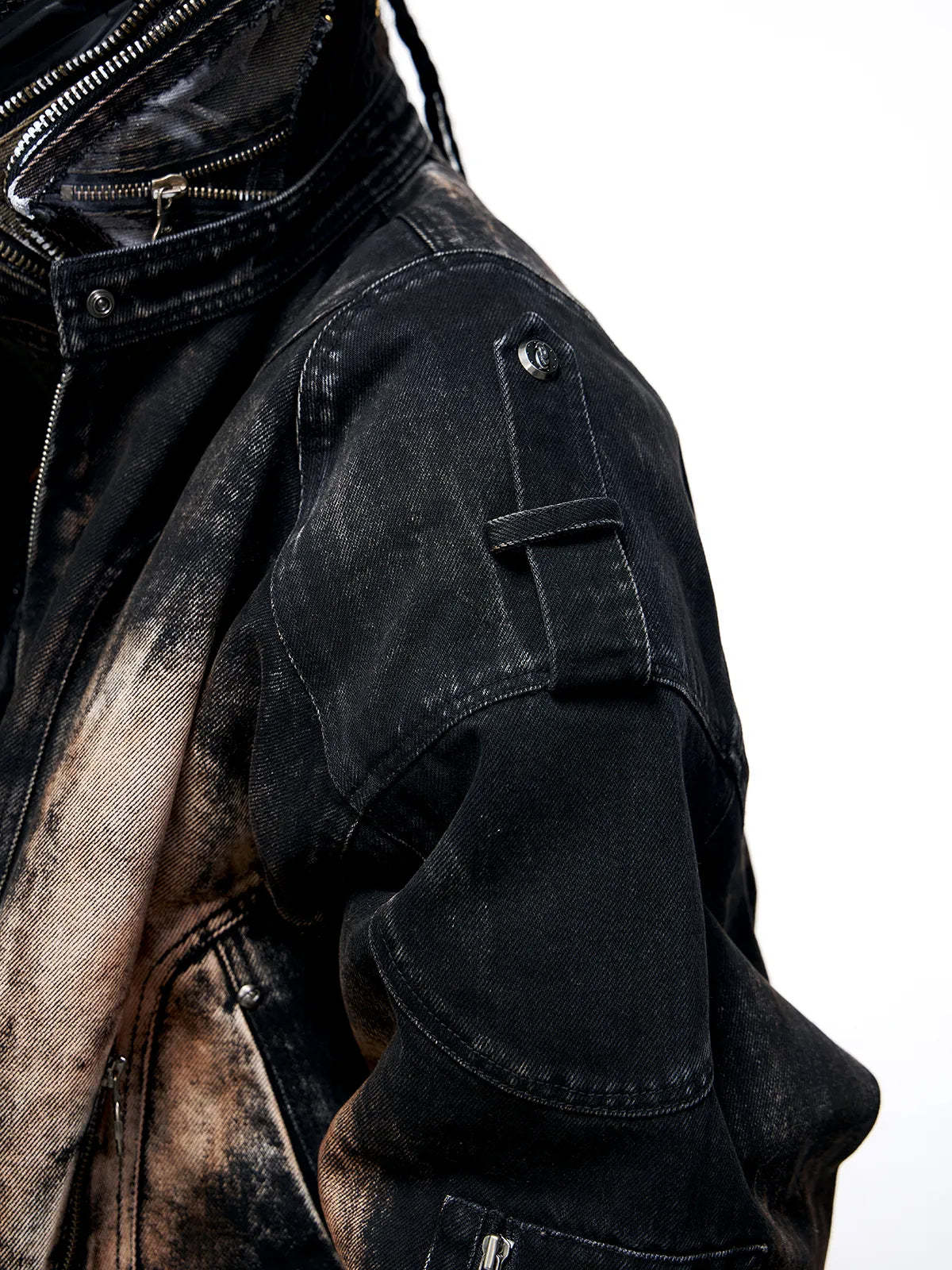 Dirty Wash Denim Jacket (only 60 pieces)-IYAMIUIO