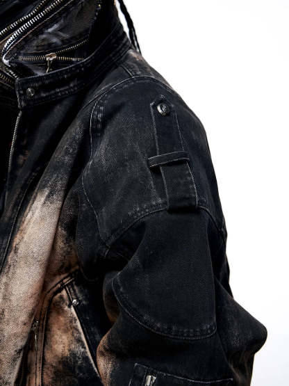 Dirty Wash Denim Jacket (only 60 pieces)-IYAMIUIO