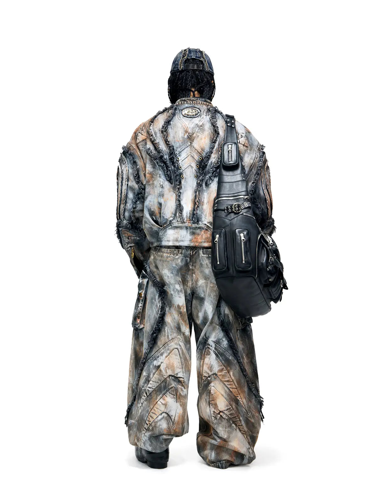 Graffiti Mud Wash Denim Jacket (only 60 pieces)-IYAMIUIO