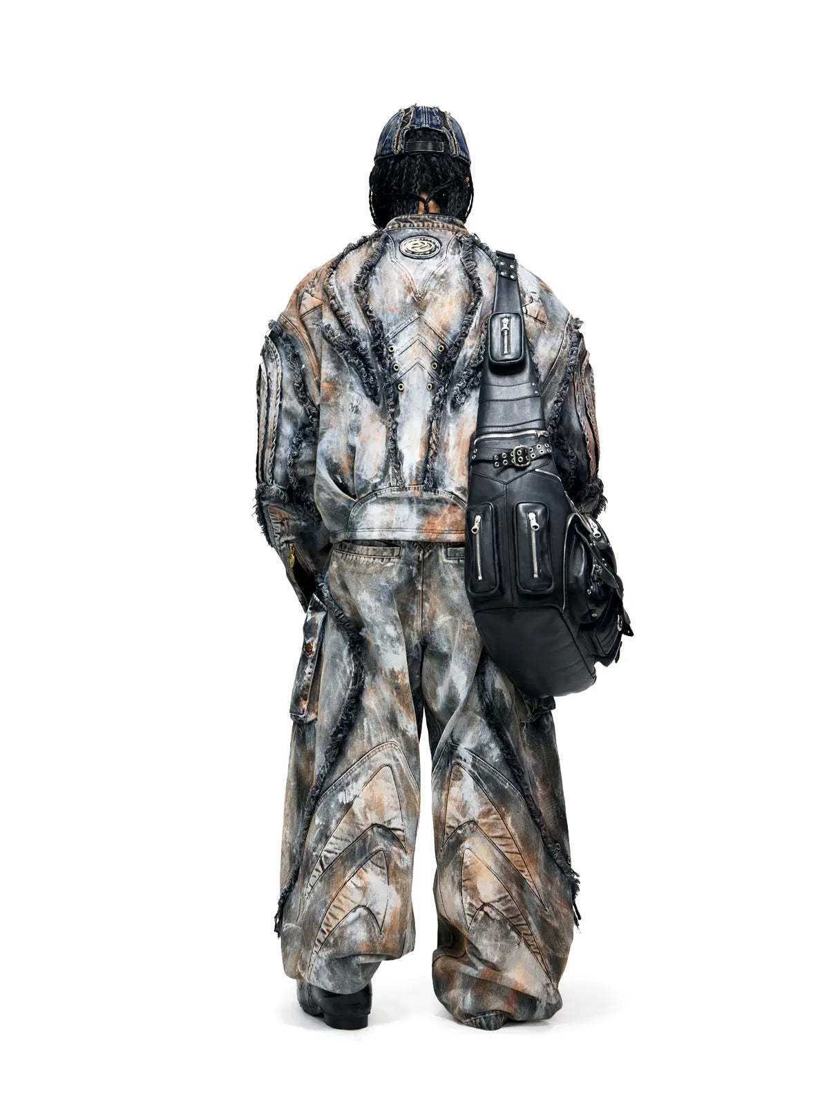 Graffiti Mud Wash Denim Jacket (only 60 pieces)-IYAMIUIO