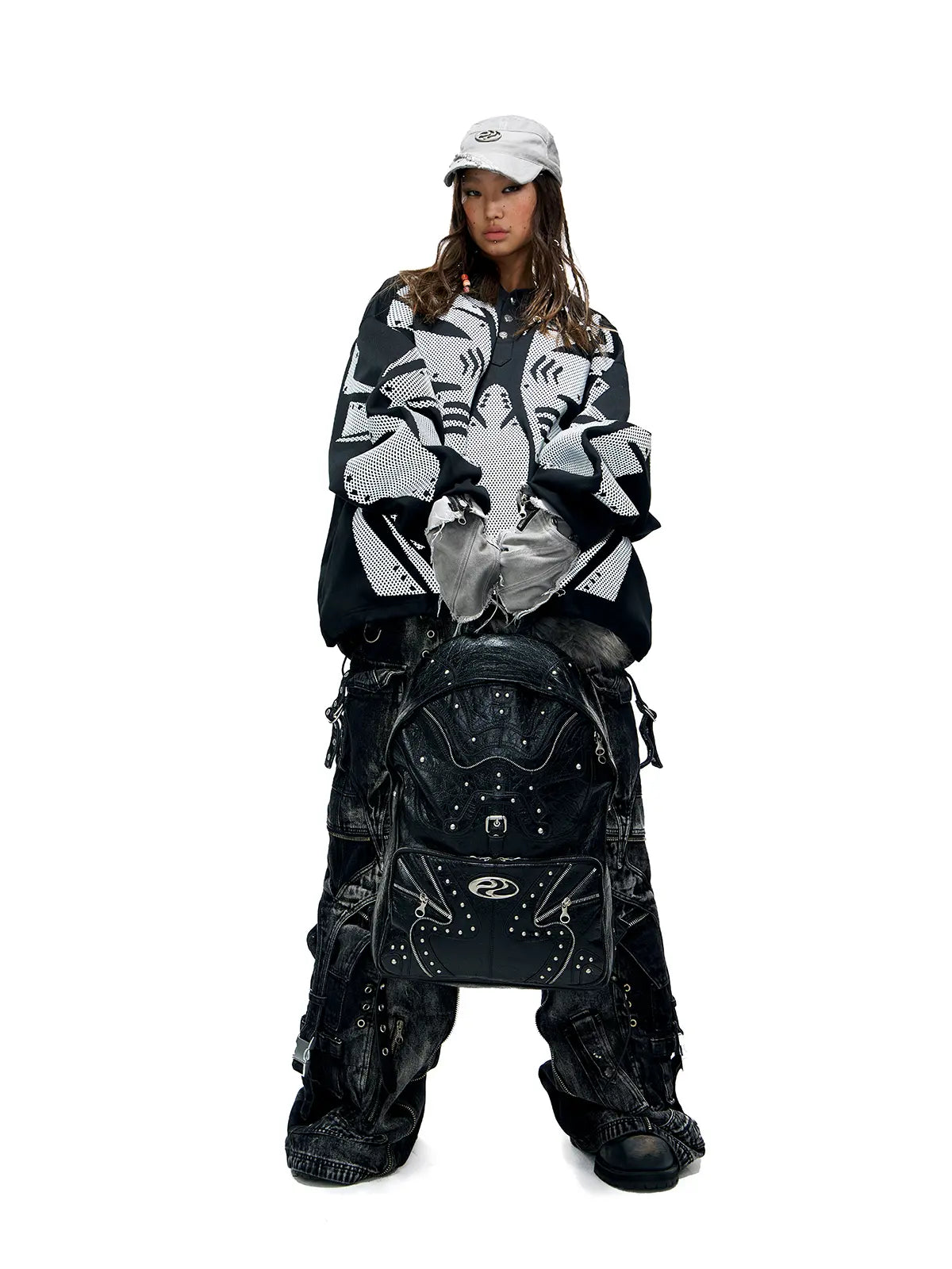 Reflective Armor Hoodie-IYAMIUIO