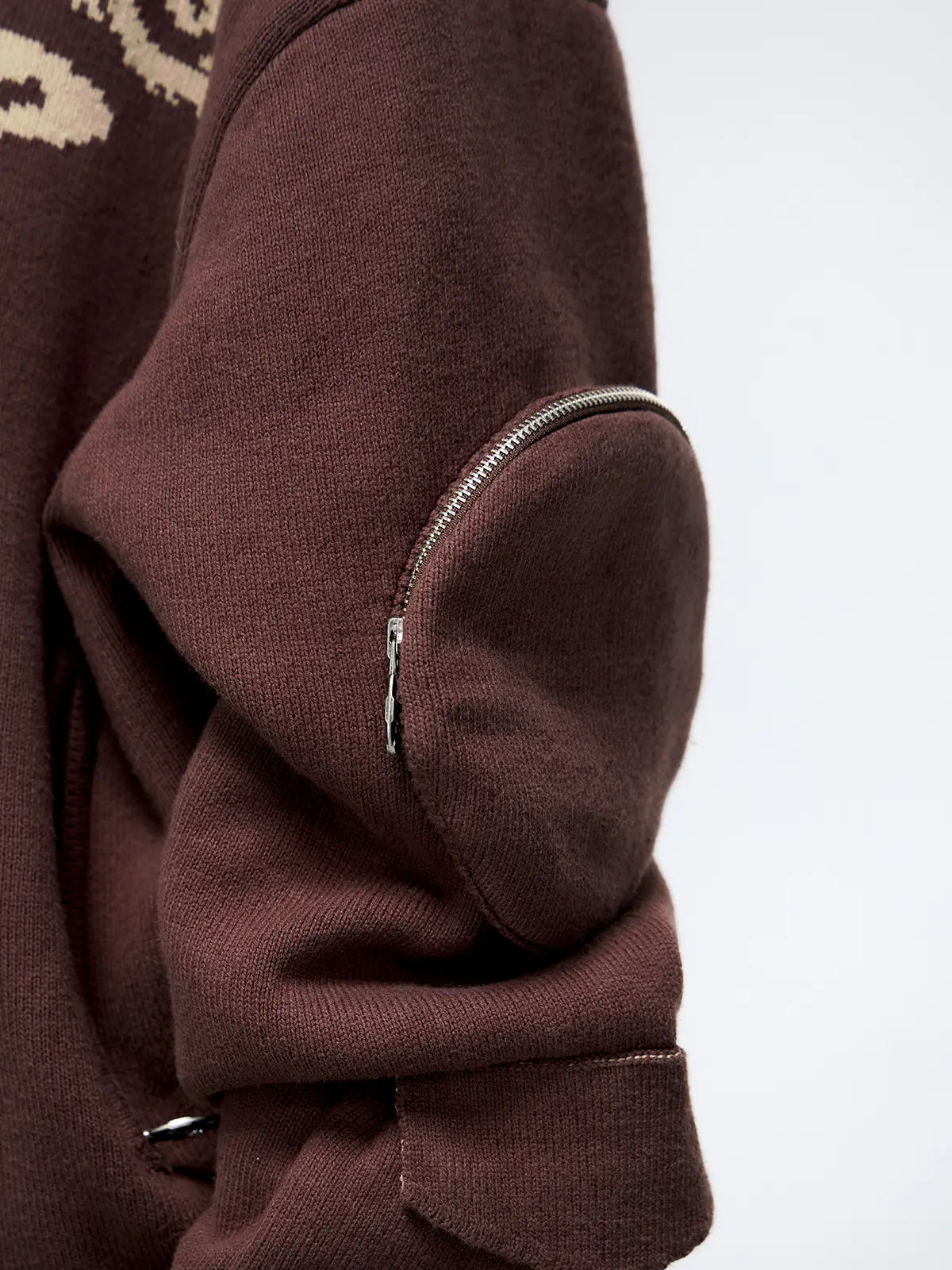 Totem Hoodie Sweater with Face Mask-IYAMIUIO