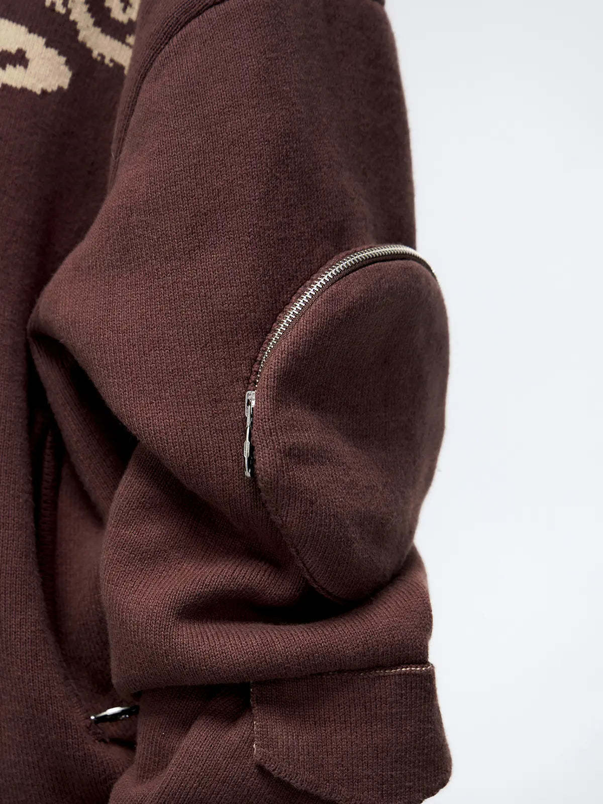 Totem Hoodie Sweater with Face Mask-IYAMIUIO