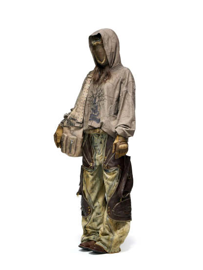 Vintage Sun Totem Distressed Hoodies-IYAMIUIO