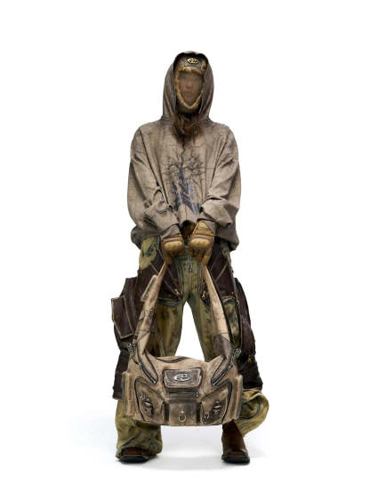 Vintage Sun Totem Distressed Hoodies-IYAMIUIO