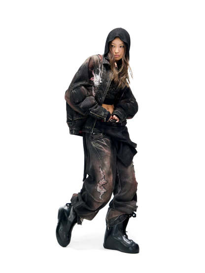 Scarlet Denim Jacket (only 60 pieces)-IYAMIUIO