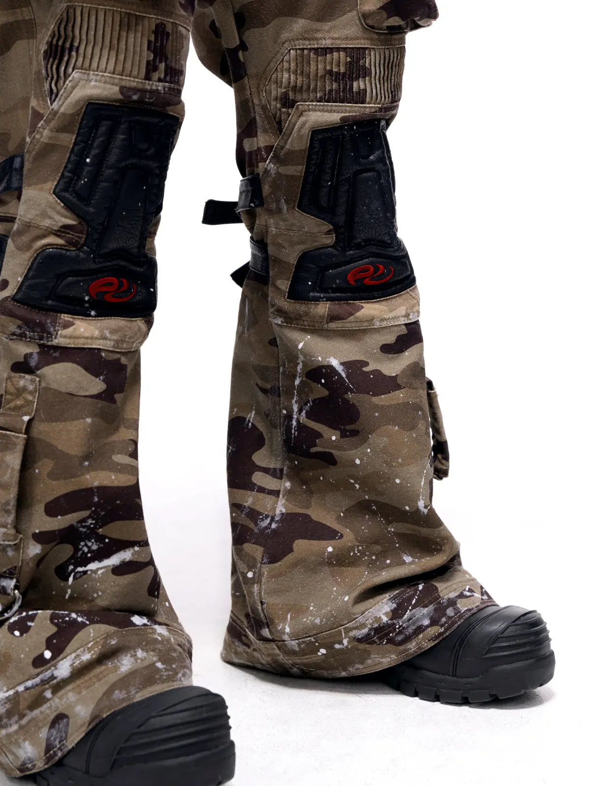 Mico-flare Camo Cargo Pant-IYAMIUIO