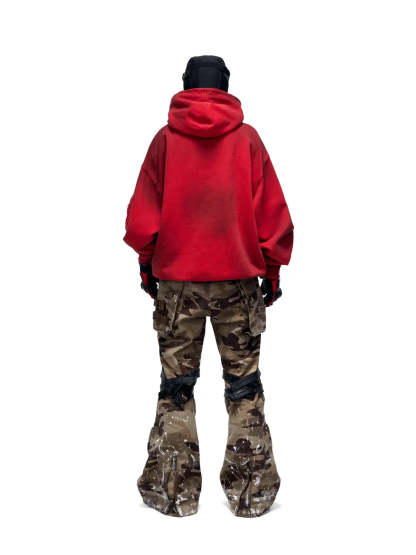 Mico-flare Camo Cargo Pant-IYAMIUIO