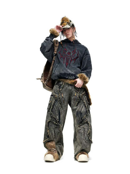 Aliens Baggy Jeans (only 60 pieces)-IYAMIUIO