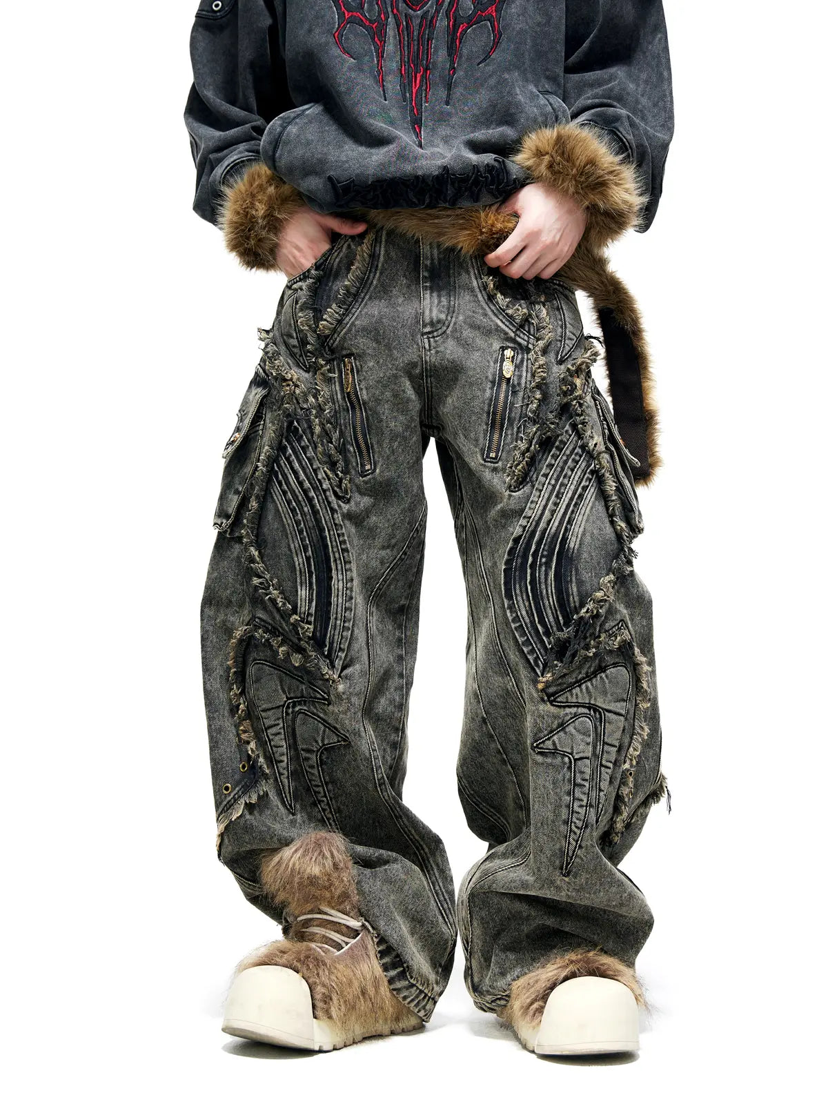 Aliens Baggy Jeans (only 60 pieces)-IYAMIUIO