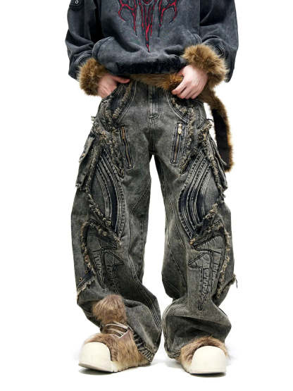 Aliens Baggy Jeans (only 60 pieces)-IYAMIUIO