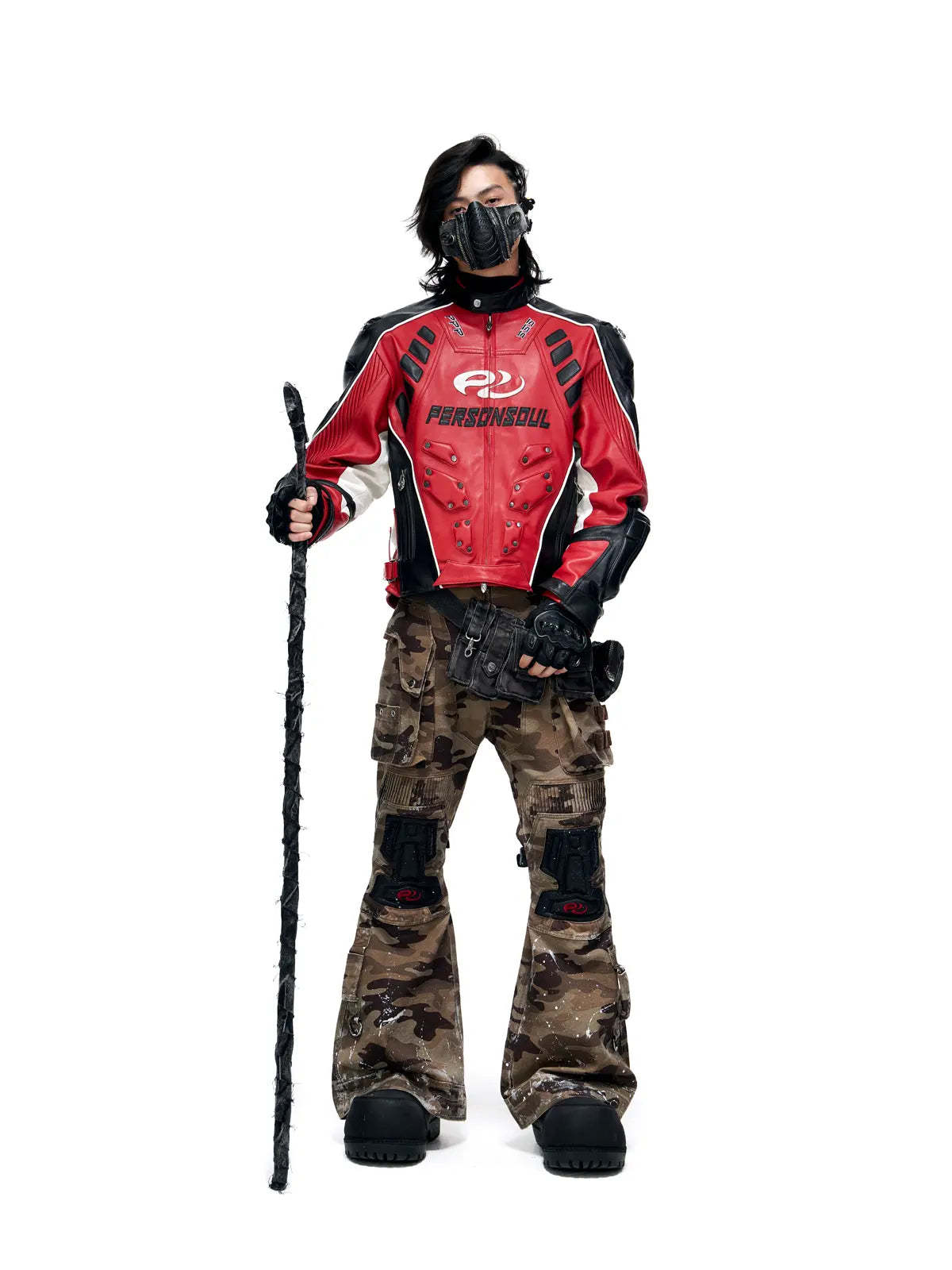 Mico-flare Camo Cargo Pant-IYAMIUIO