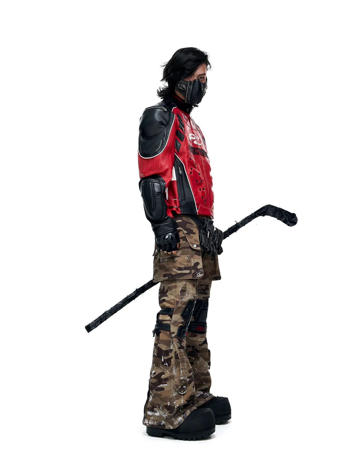 Mico-flare Camo Cargo Pant-IYAMIUIO