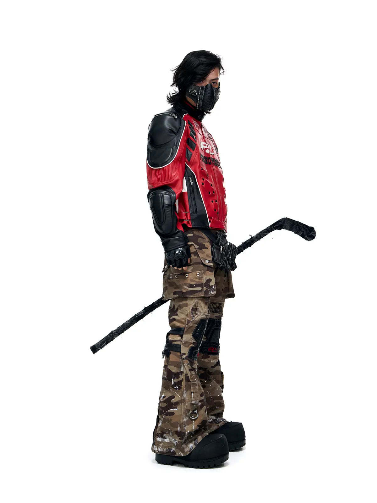 Mico-flare Camo Cargo Pant-IYAMIUIO