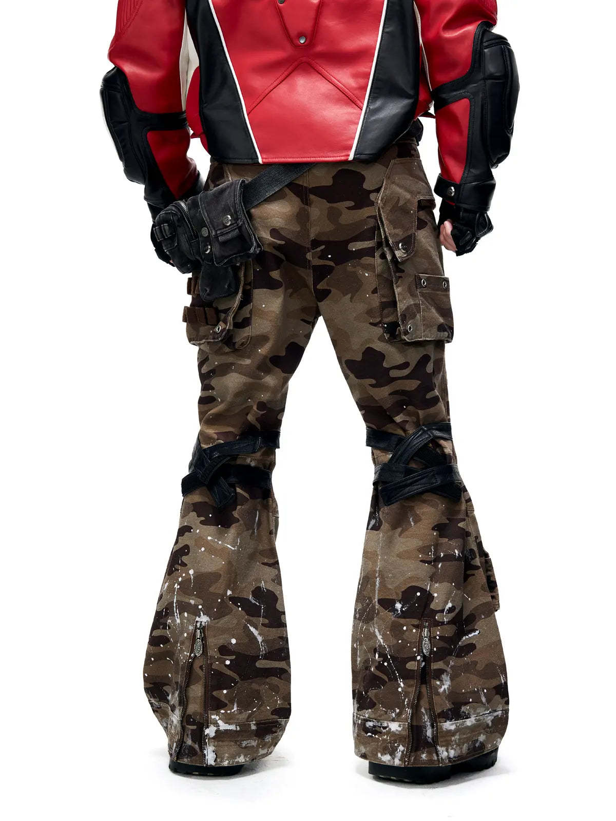 Mico-flare Camo Cargo Pant-IYAMIUIO