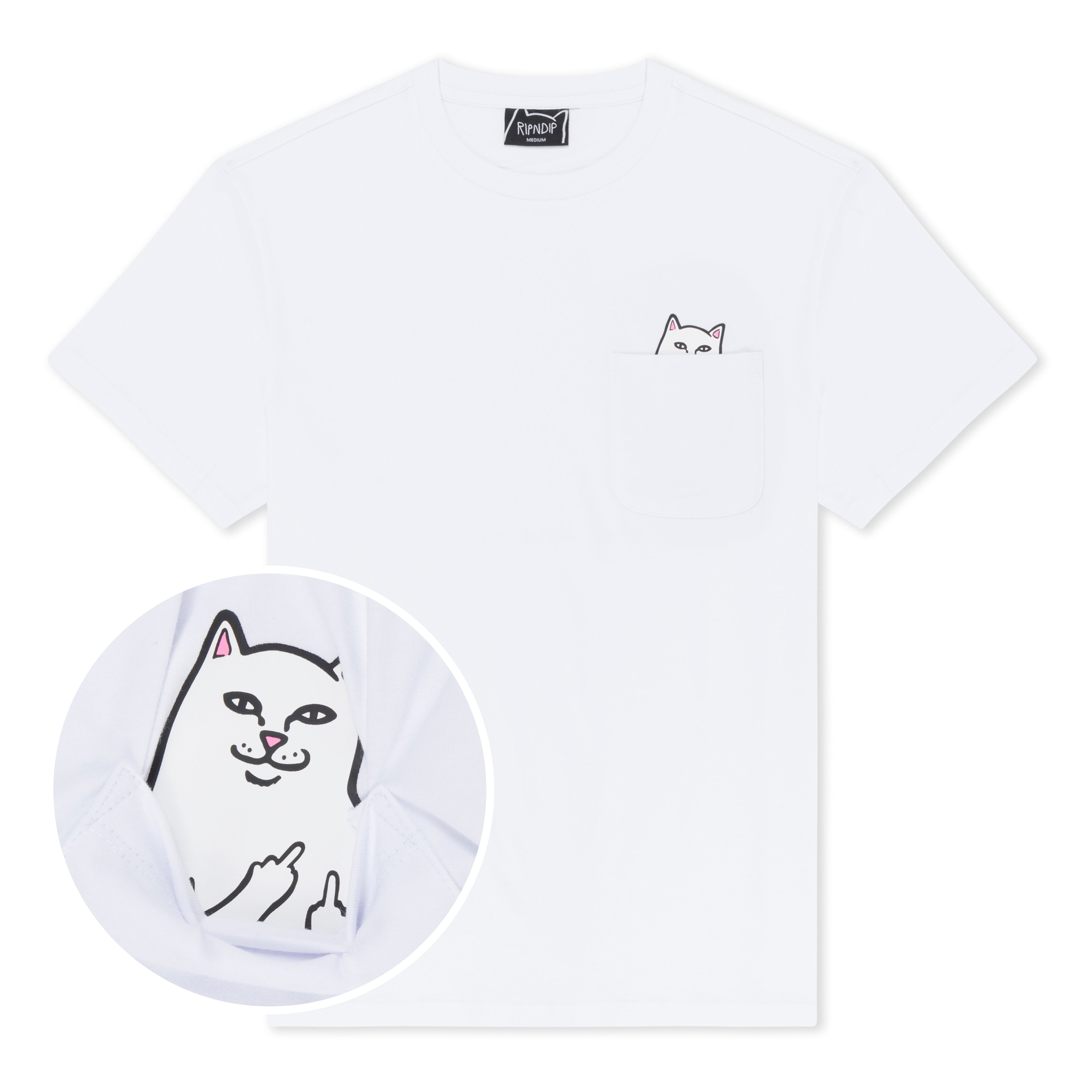 Lord Nermal S/S Pocket Tee (White)-IYAMIUIO