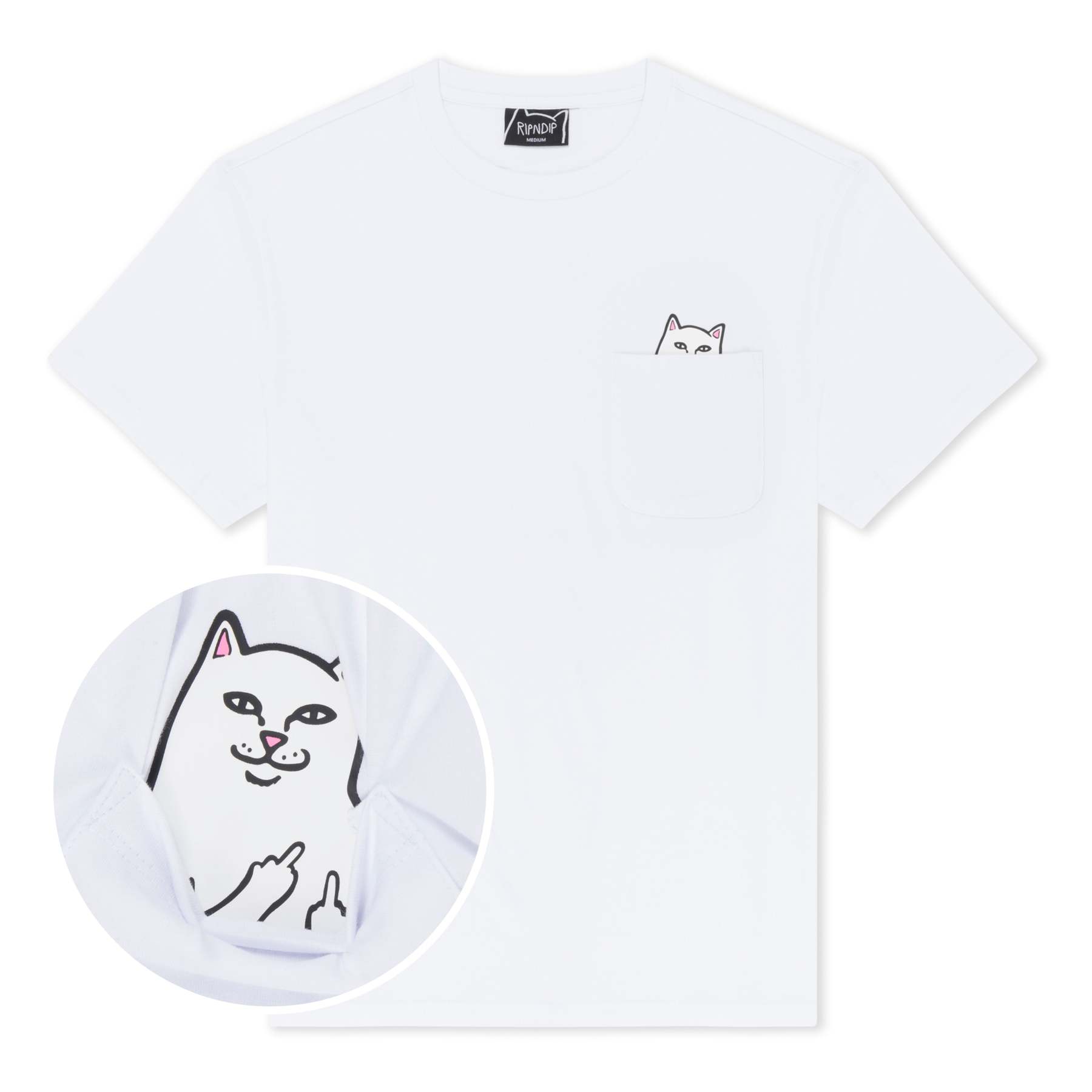 Lord Nermal S/S Pocket Tee (White)-IYAMIUIO
