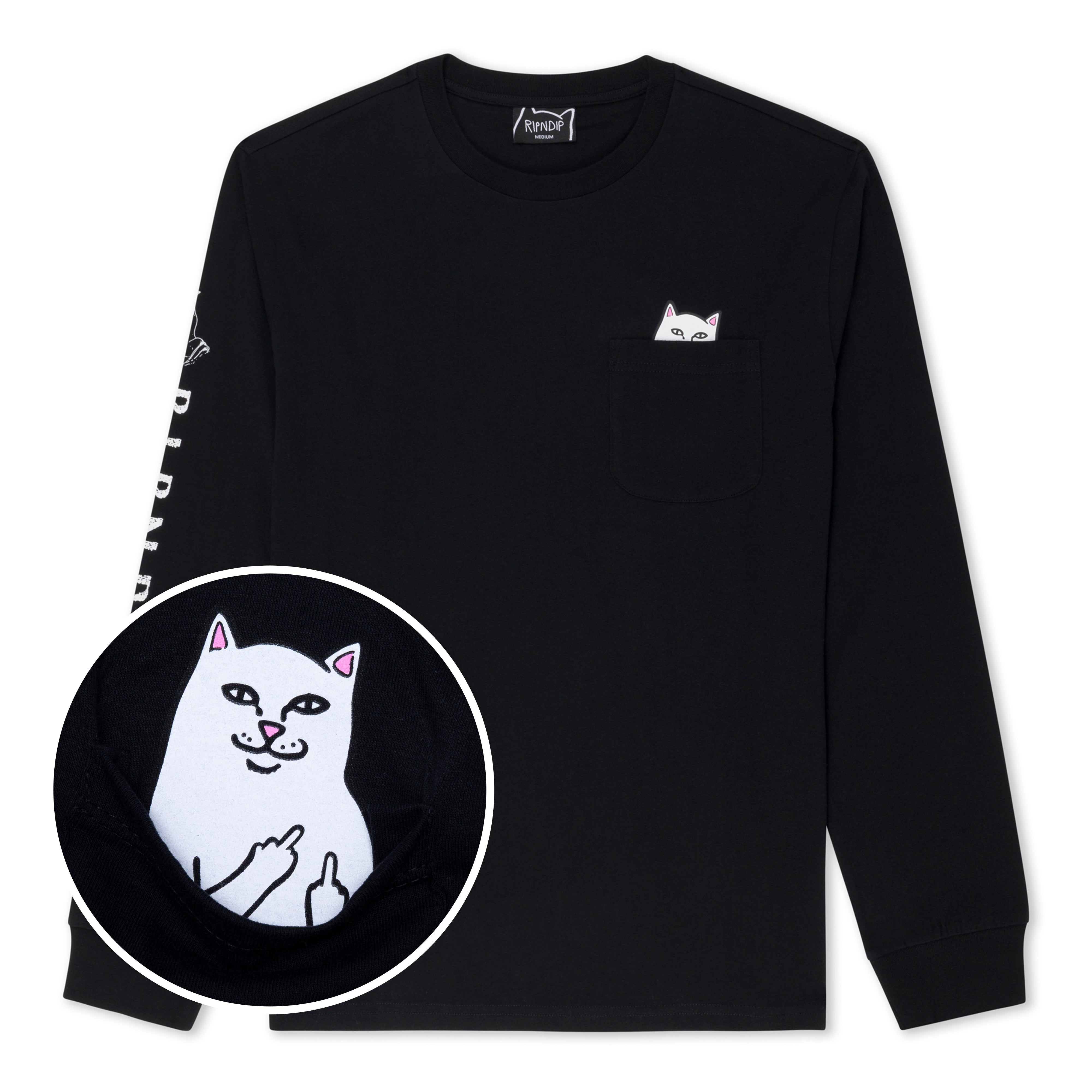 Lord Nermal L/S Pocket Tee (Black)-IYAMIUIO