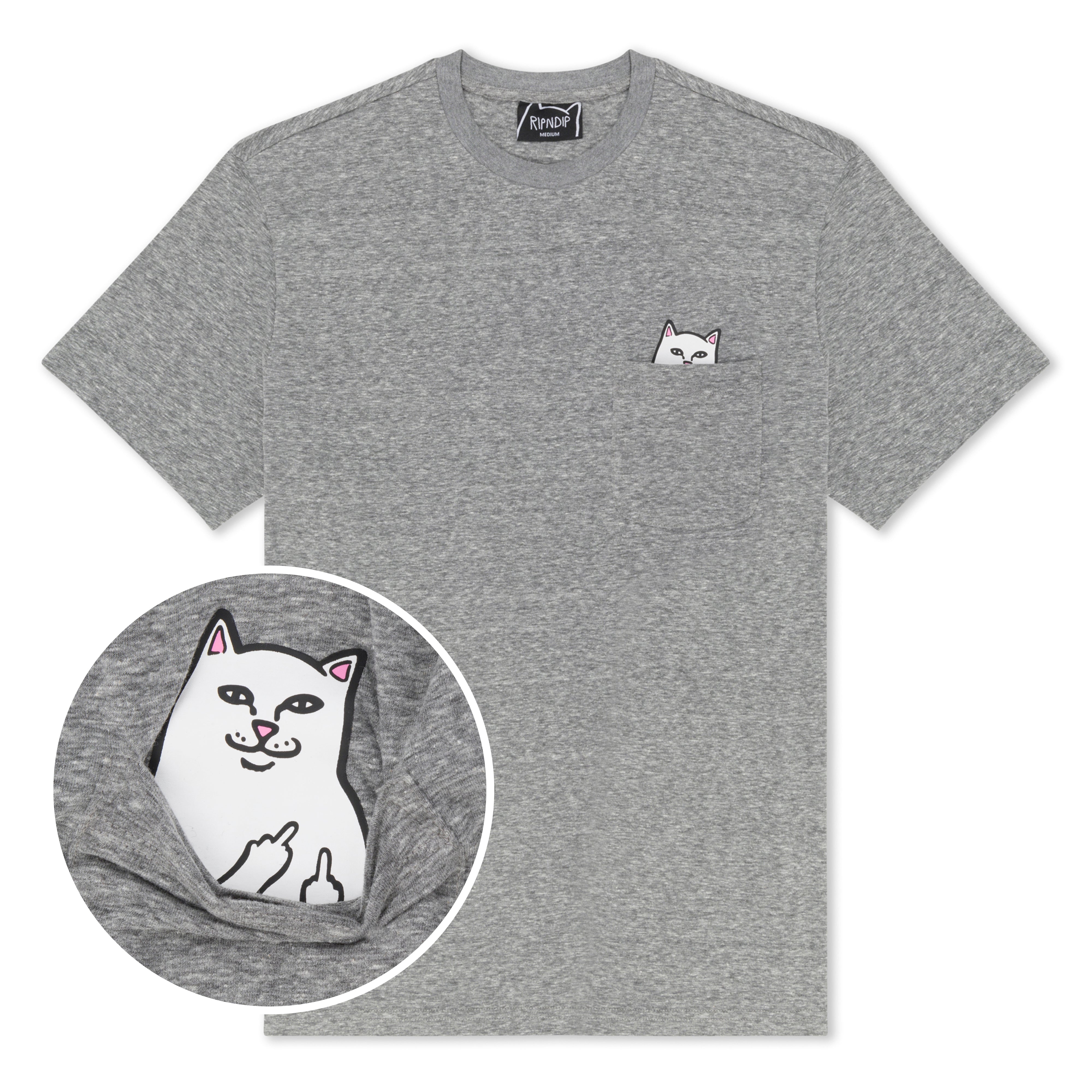 Lord Nermal S/S Pocket Tee (Heather Grey)-IYAMIUIO