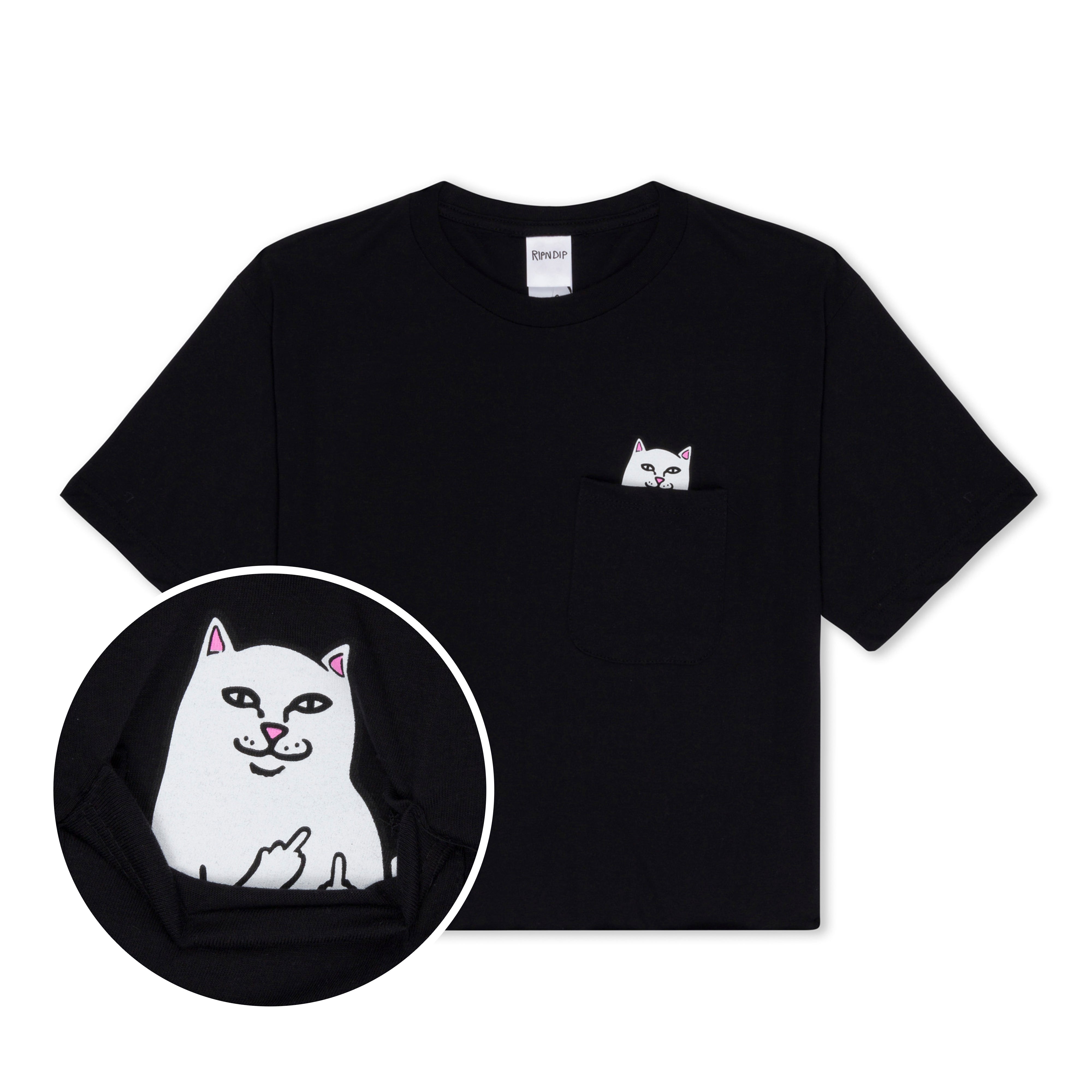 Lord Nermal Cropped Pocket Tee (Black)-IYAMIUIO