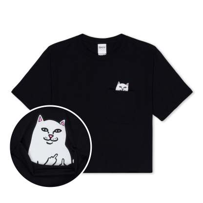 Lord Nermal Cropped Pocket Tee (Black)-IYAMIUIO