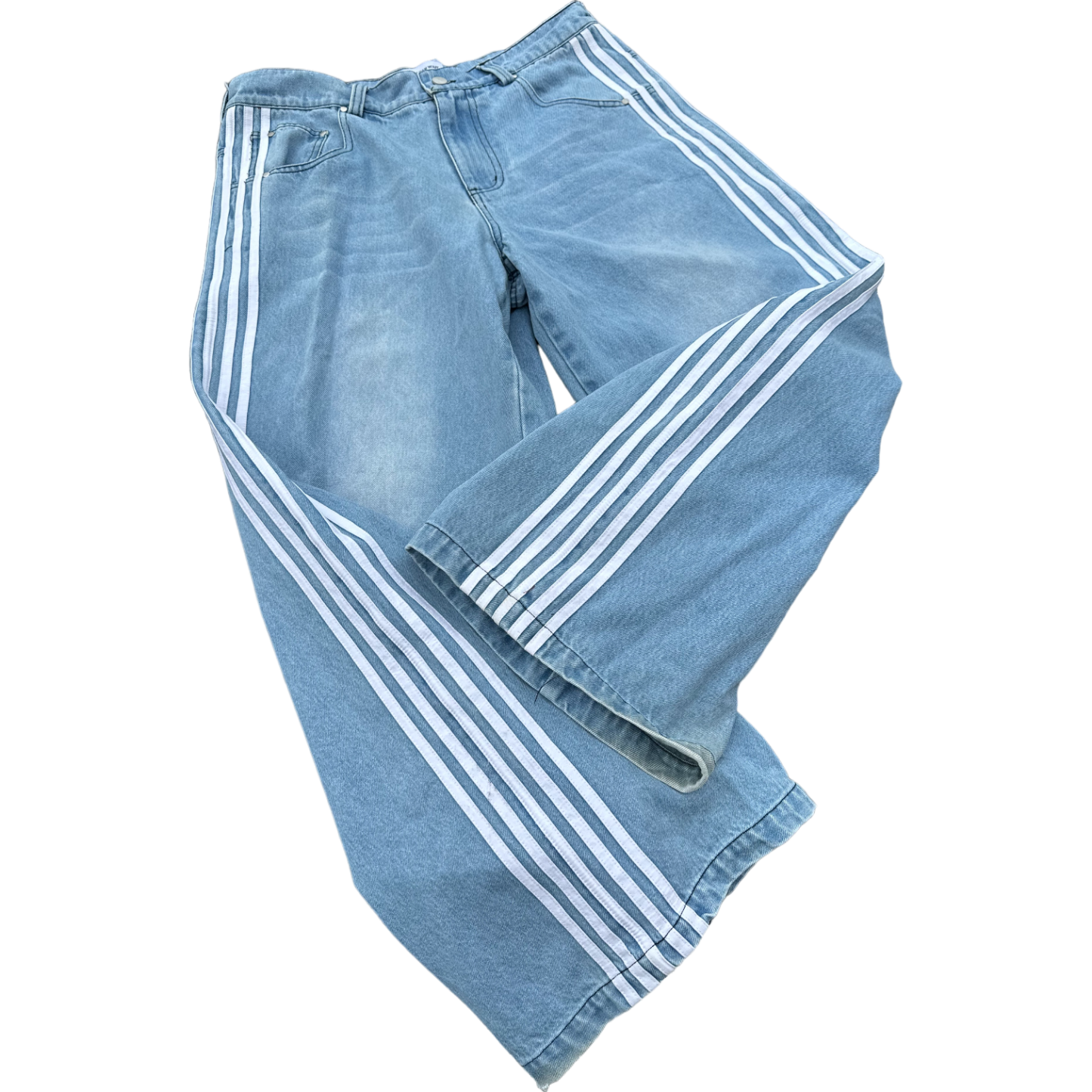 TRACK JEANS (BLUE)-IYAMIUIO
