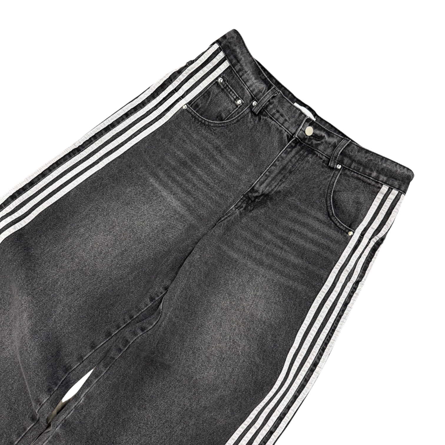 TRACK JEANS (GREY)-IYAMIUIO