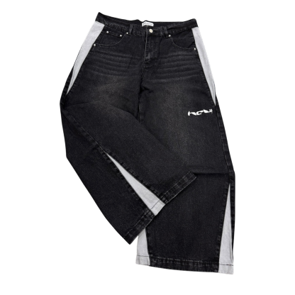 TECH JEANS (BLACK)-IYAMIUIO