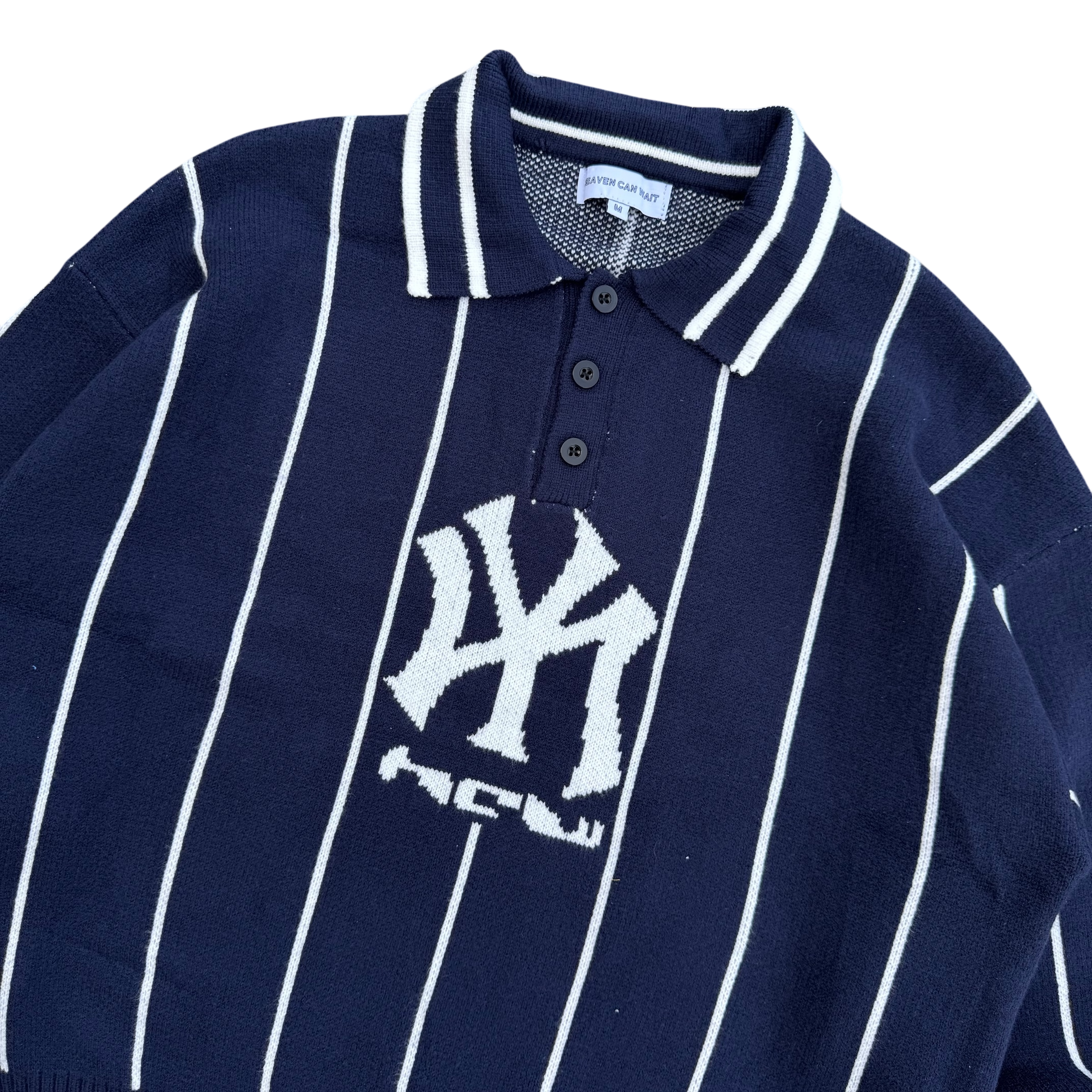 STRIPED KNIT POLO-IYAMIUIO