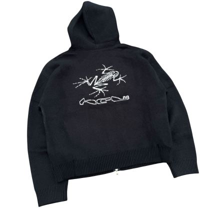 KNITTED FROG HOODIE-IYAMIUIO