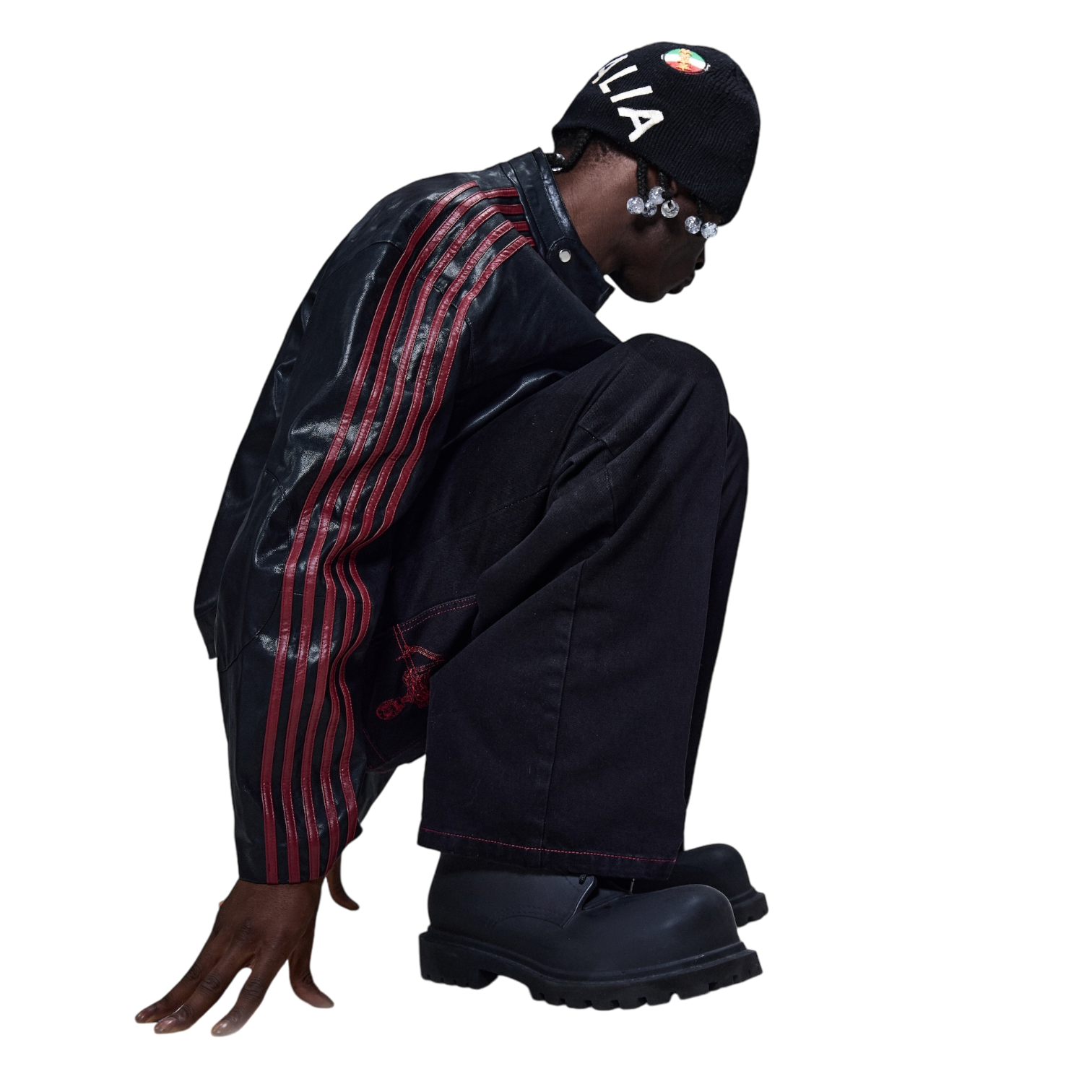 RACING JACKET (BLACK/RED)-IYAMIUIO