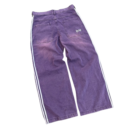 TRACK JEANS (LILAC)-IYAMIUIO