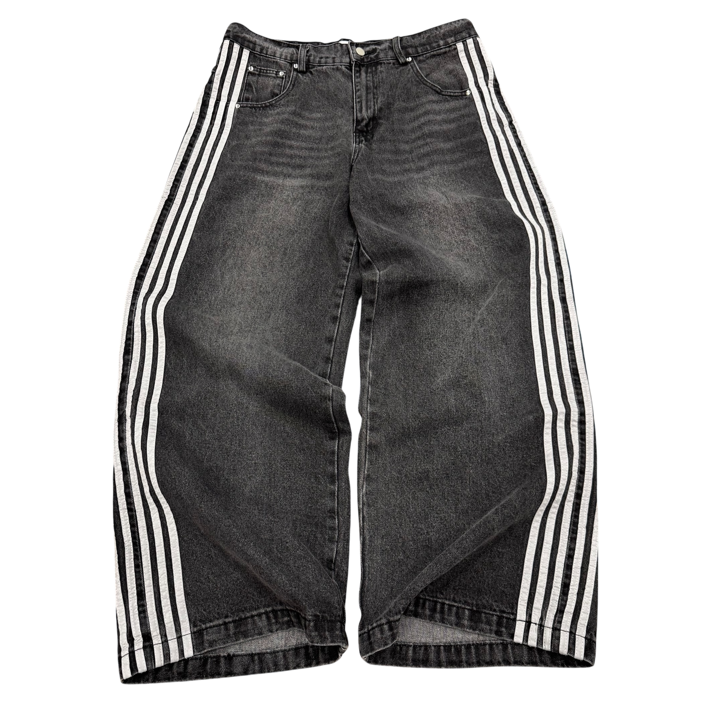 TRACK JEANS (GREY)-IYAMIUIO